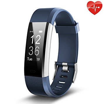 Fitness Tracker HR. Napperband Smart Activity Watch. Heart Rate and GPS Function. Touch Screen for Gym / Running / Distance / Sleep / Calories. IP67 Waterproof. Veryfit Pro App with 10 Sports Modes. Women Men Children. Strap will Fit Boys / Girls Wrist Size