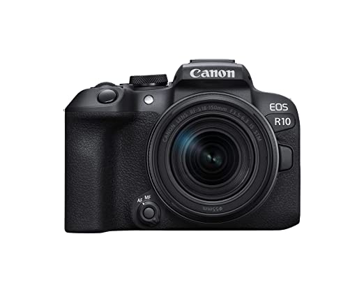 Canon EOS R10 24.2MP Mirrorless Digital Camera with RF-S18-150mm Kit Lens (APS-C Sensor, 23 FPS, Next Gen Auto Focus, Next Level Image Stabilisation, 4K) – Black