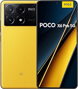 Xiaomi POCO X6 Pro 5G - Smartphone, 8 256GB 6.67" 120Hz FHD  Flow AMOLED Display, MediaTek Dimensity 8300-Ultra, 64MP AI Triple Cámara, 5000mAh, NFC, Amarillo