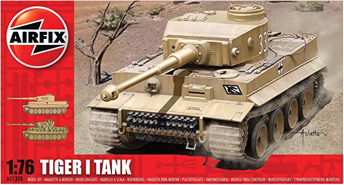 Airfix A01308 Tiger I Tank 1:76 Scale Series 1 Plastic Model Kit