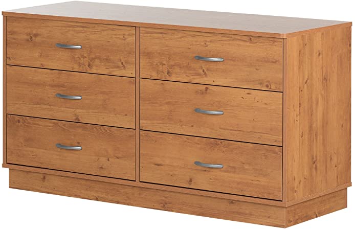 South Shore Furniture Logik 6-Drawer Double Dresser, Country Pine