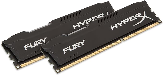 HyperX Kingston FURY 16GB Kit (2x8GB) 1866MHz DDR3 CL10 DIMM - Black (HX318C10FBK2/16)