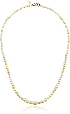 1928 Bridal Eloquence 18" Delicate Simulated Pearl Necklace