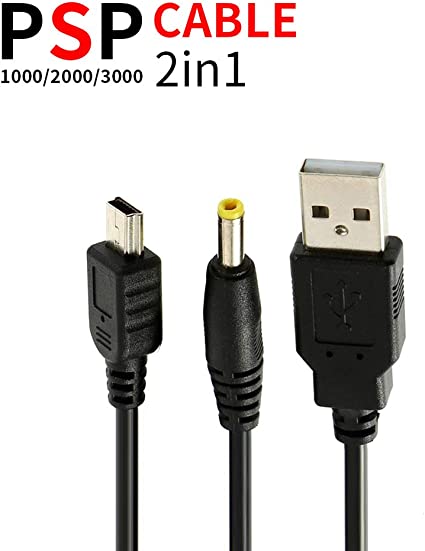 iafer Data & Power USB Cable Compatible with Sony PSP 1000, 2000, 3000