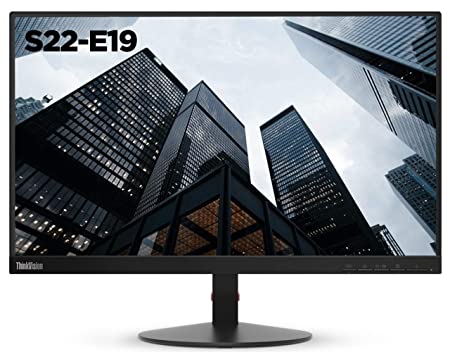 Lenovo Thinkvision S22e-19 21.5 inch Near Edgeless Monitor with LED Display, TUV Certified Eye Comfort & FreeSync™, VGA and HDMI Input Ports, Suitable for Work from Home/Study from Home (61C9KAR1WW)