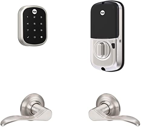 Yale Assure Lock SL - Key-Free Touchscreen with Norwood Lever in Satin Nickel