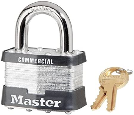 Master Lock, 5KA A383 Padlock Keyed Alike Laminated Steel (6 Pack)