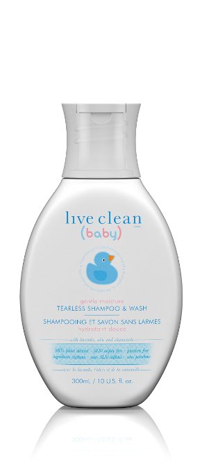 Live Clean Baby Gentle Moisture Tearless Shampoo & Wash, 10 Fluid Ounce
