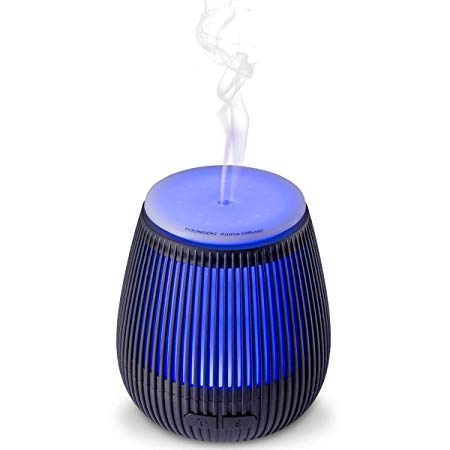 USB 100ml Essential Oil Diffuser, YOUNGDO Ultrasonic Aroma Cool Mist Humidifier with Adjustable Mist Mode, Waterless Auto Shut-off and 7 Color LED Lights for Office Home Bedroom Living Room Yoga Spa