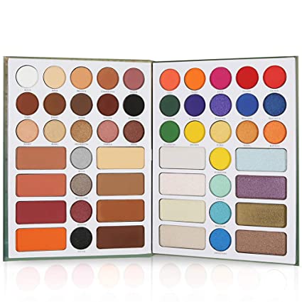 Docolor Eyeshadow Palette 54 Colors Book Shadow Palette Matte Glitter Highly Pigmented Shimmer Natural Nude Naked Smokey Makeup Eye Shadow Powder Waterproof Professional Eye Shadow Palette Makeup Gift