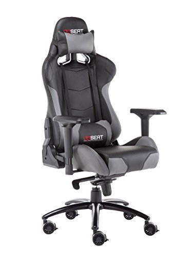OPSEAT Master Series 2018 PC Gaming Chair Racing Seat Computer Gaming Desk Office Chair - Grey