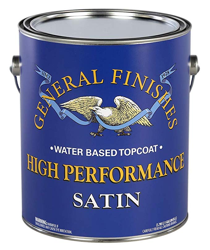 General Finishes High Performance Water Based Topcoat, 1 gallon, Satin