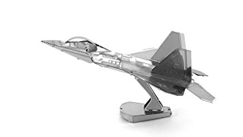 Fascinations Metal Earth F-22 Raptor Airplane 3D Metal Model Kit