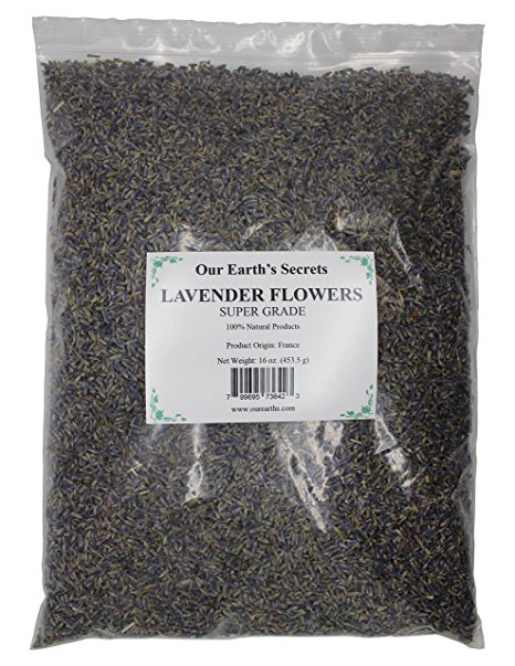 Lavender Flowers - 1 Pound- Super Grade - Our Earth's Secrets