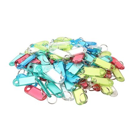 Vktech Assorted Color Key ID Label Tags,100 Pcs (Style B)