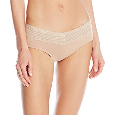 Warner's Women's No Pinches No Problem Cotton Lace Hipster Panty