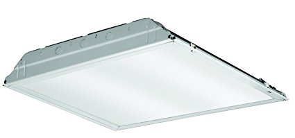 Lithonia Lighting 2GTL2 A12 MVOLT LED Lay-In Troffer with Prismatic Lens, 2' x 2', White