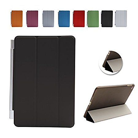 Vimay iPad Mini 4 Case, Gold Serial Apple iPad Mini 4 Slim-Fit Folio Smart Case Cover with Auto Sleep/Wake for Apple New iPad Mini 4 Released on 2015 (Black)
