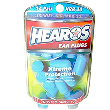 Hearos Ear Plugs Xtreme Protection Series 14 pairs ( Pack of 2)