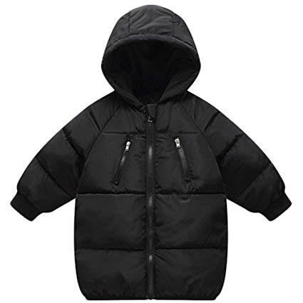 LANBAOSI Baby Boys Girls Winter Coat Toddler Kids Warm Hooded Jacket Outerwear