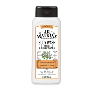 J.R. Watkins Body Wash Coriander & Cedar, 18 Ounce