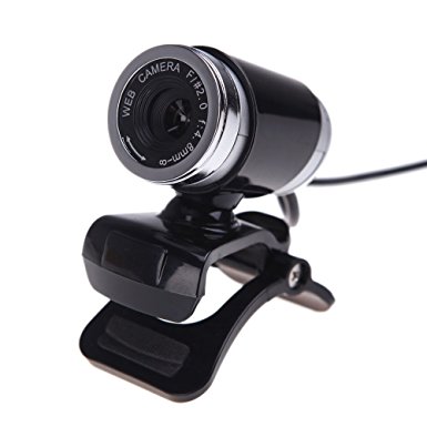 JESWELL USB 2.0 Webcam Clip-on,12.0 Megapixels Digital Video HD Web Camera with Microphone for Desktop Computer PC Laptop Skype (Black)