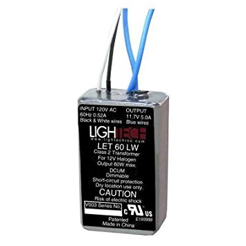 LighTech LET-60-LW Electrical Transformer, 12V 60W MR16 Electronic Low Wattage