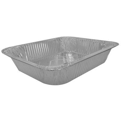 MEDca Foil Steam Table Pan Half Size Deep 13 X 10.25 X 3 Inches 10 Pack