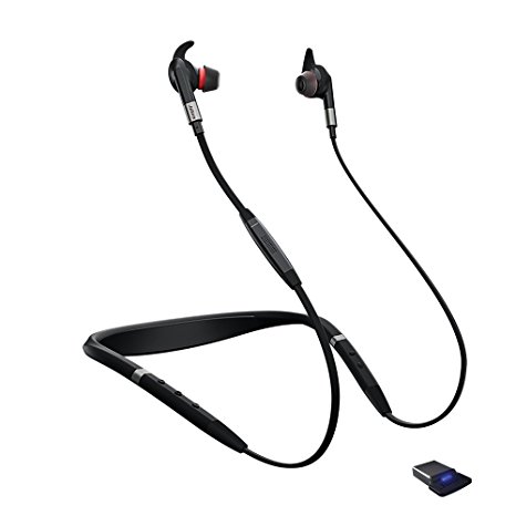 Jabra Evolve 75e MS Bluetooth Wireless In-Ear Earphones with Mic - Noise-Canceling