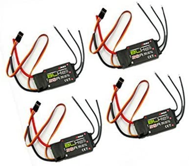 4pcs Emax 20a Blheli ESC 2a 5v Bec Speed Controller for Rc 250 Qav250 Quadcopter Multicopters By Rctoybest