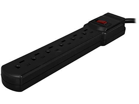 Rosewill 6 Outlets Power Strip with 3-Feet Cord Length (RPS-110BL)