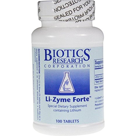 Biotics Research - Li-Zyme Forte - 100 Tablets