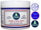 Best Anti Aging Facial Creme and Face Cream Moisturizer with Vitamin C 50 70 Organic Ingredients Perfect Body Harmony Brand 40 oz Jar SULFATE and PARABEN FREE No Animal Testing