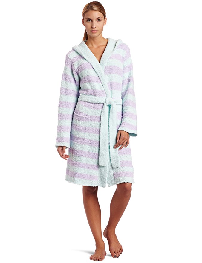 Casual Moments Women's Marshmallow Hooded Robe