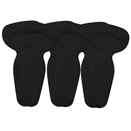 Toechmo Top Quality 3 Pairs Extra Strong Sticky Fabric & Silicone Heels Grips Shoe Back Heel Inserts Insoles Pads Cushion Liner Grips Foot Care Heel Protector