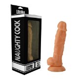 Naughty Cock 65 Realistic Suction Cup Dildo Flesh