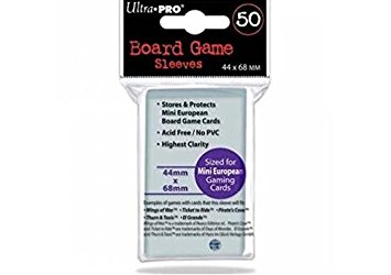 Ultra Pro Board Game Sleeves - Mini European [44mm x 68mm]