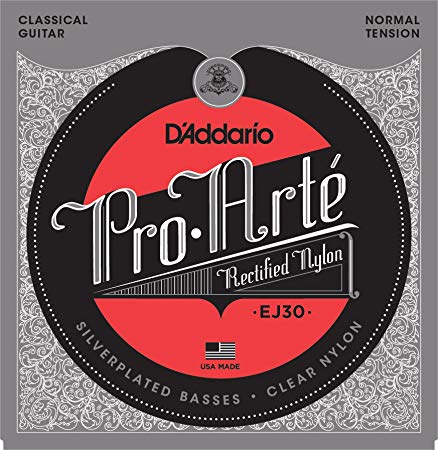 D'Addario EJ30 Classics Rectified Classical Guitar Strings, Normal Tension