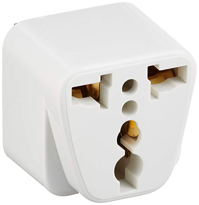 CKITZE BA-6 Universal 2 in 1 Plug Adapter Type A for USA, Canada, China, Japan & More - CE Certified