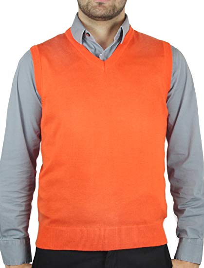 Blue Ocean Solid Color Sweater Vest