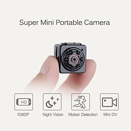 ENKLOV Mini Camera - 1080P Video Camera with Night Vision,Motion Detection,Indoor/Outdoor Use