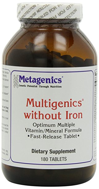 Metagenics Multigenics without Iron 180T