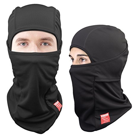 [2-PACK] Dimples Excel Balaclavas for Men Ski Mask Balaclava Hat for Motorcycle Snowboard Outdoor Activities in Winter