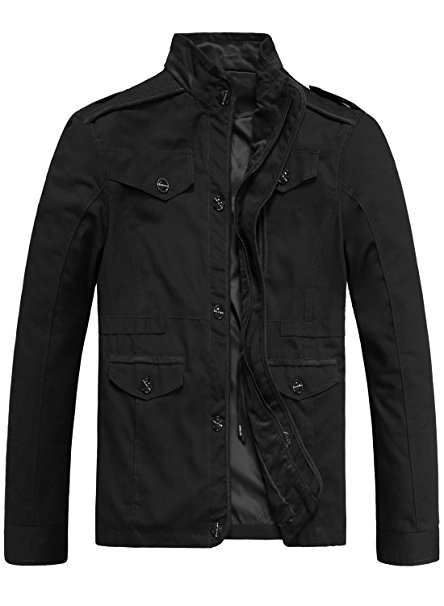 GARSEBO Men's Coats Outdoor Wear Resistance Casual Lightweight Jackets