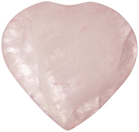 The Chrysalis Stone Rose Quartz Puff Heart Worry Healing Stone