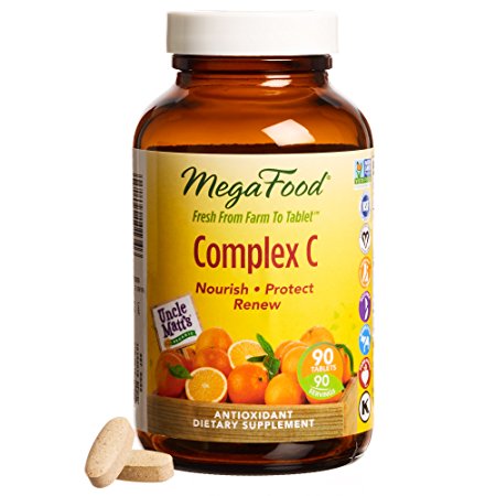 MegaFood - Complex C, Supports & Maintains Healthy Immune Function, 90 Tablets (FFP)