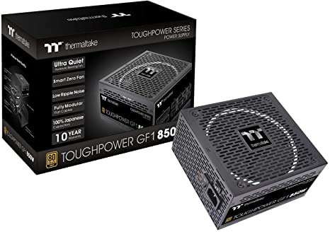 Thermaltake Toughpower GF1 850W 80  Gold SLI/Crossfire Ready Ultra Quiet 140mm Hydraulic Bearing Smart Zero Fan Full Modular Power Supply 10 Year Warranty PS-TPD-0850FNFAGU-1