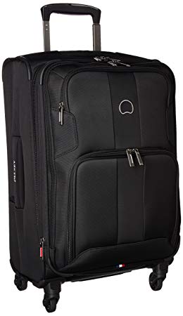 Delsey Luggage Sky Max Expandable Spinner Carry On, Black