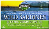 Wild Planet Wild Sardines in Extra Virgin Olive Oil Lightly Smoked 4375 Ounce Tin Pack of 12