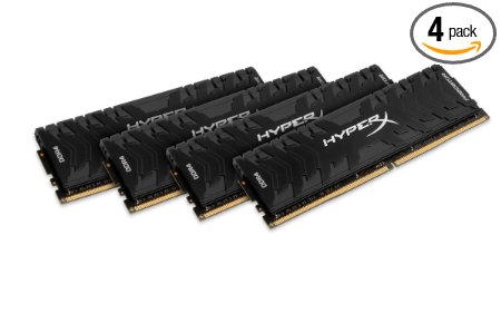 Kingston Technology HyperX Predator Black 64GB Kit 3000MHz DDR4 CL15 DIMM XMP Desktop Memory HX430C15PB3K4/64